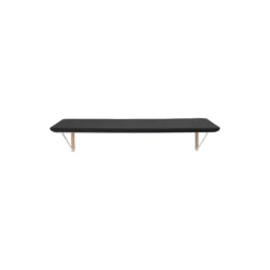 AB019 Wall Desk, sort/olieret egetræsfinér