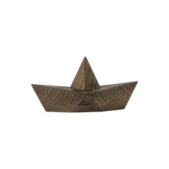 Admiral figur, røgbejdset eg