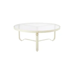 Adnet Coffee Circular Table, cream