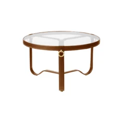 Adnet Coffee Circular Table, tan