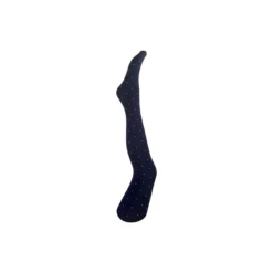 Agnes navy dot tights, navy w. light grey dots