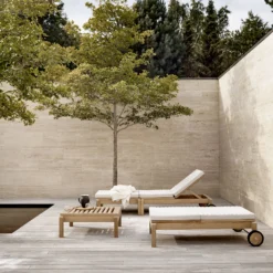 AH604F Outdoor lounger fodskammel