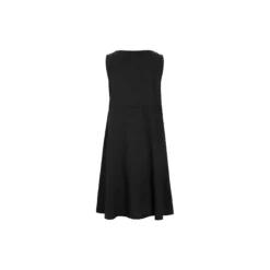 Airy linen kort kjole, black