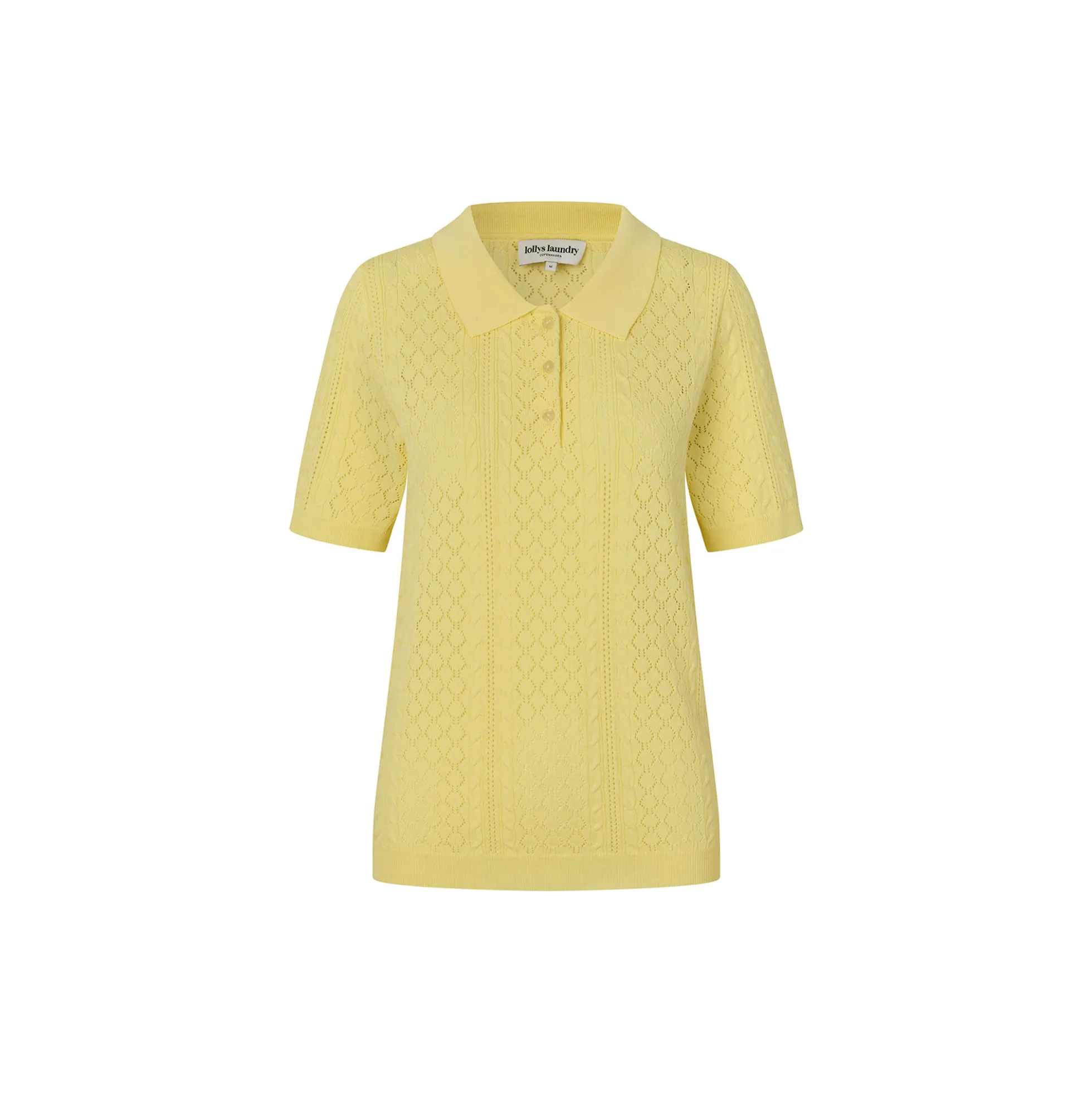 AlaiaLL Polo Knit S/S, neon yellow