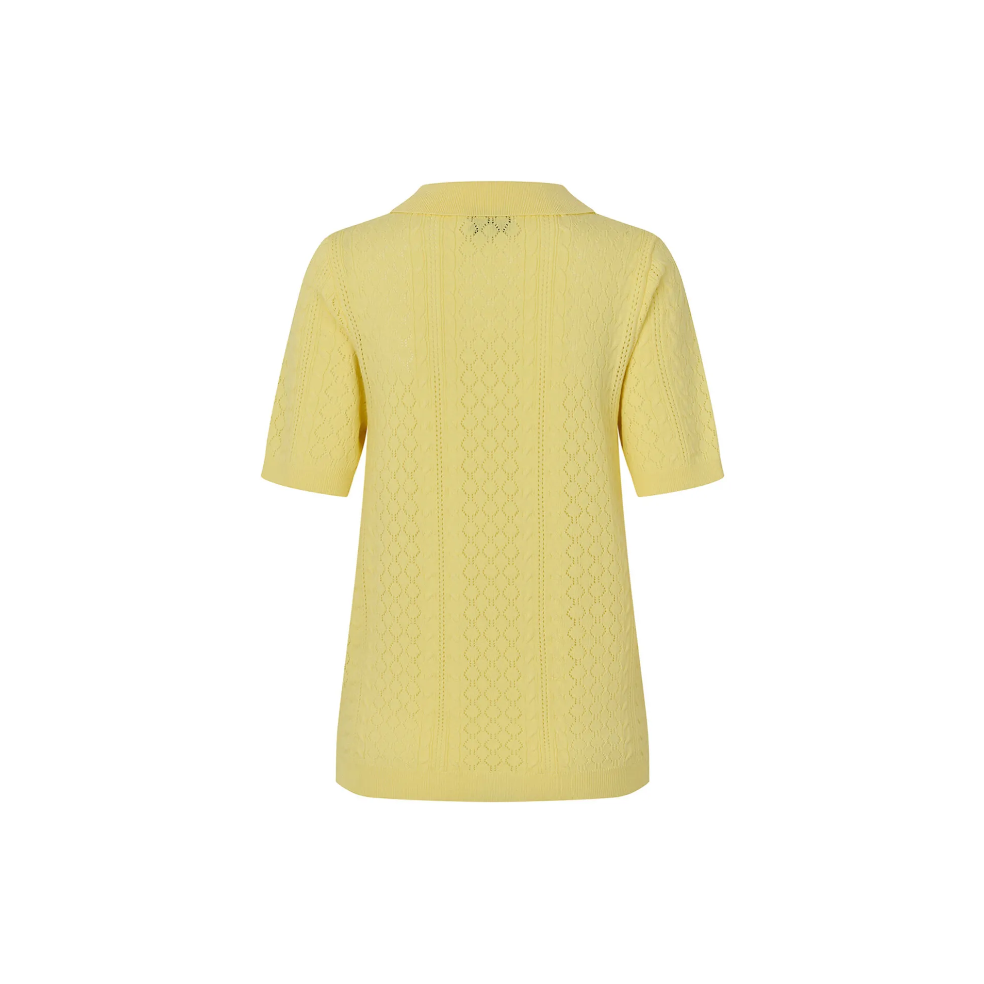 AlaiaLL Polo Knit S/S, neon yellow