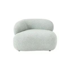 Alba Lounge Chair, bouclé light blue
