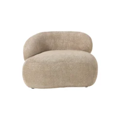 Alba Lounge Chair, teddy bouclé beige