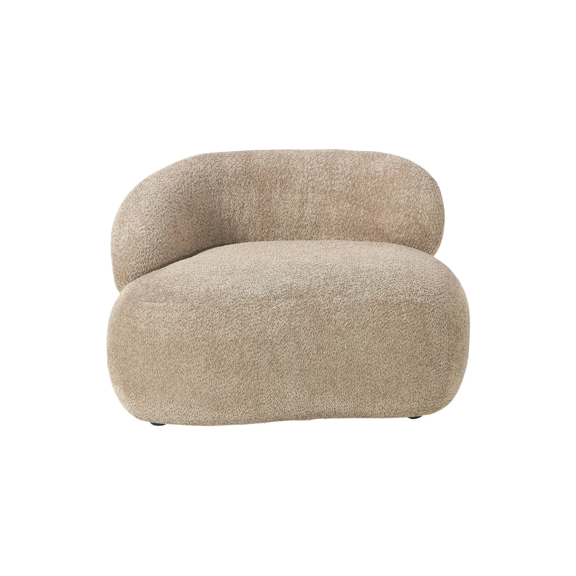 Alba Lounge Chair, teddy bouclé beige