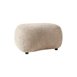 Alba Pouf, bouclé beige