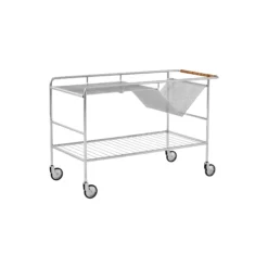 Alima NDS1 trolley, chrome/walnut