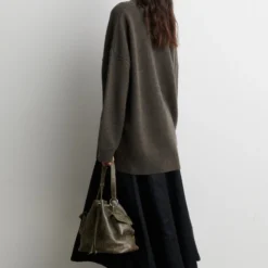 Alpha Knit Monogram Cardigan, black olive