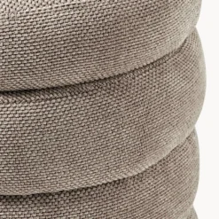 Alto Pouf with Storage Space, woven taupe