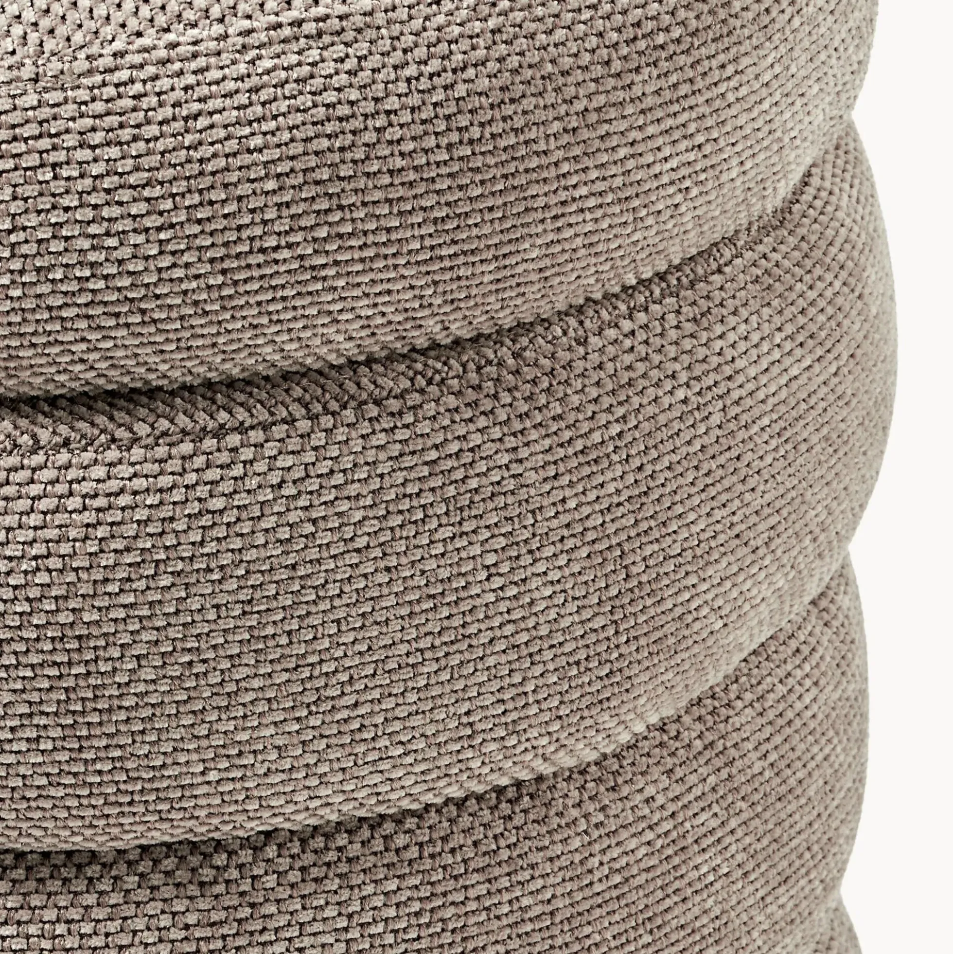 Alto Pouf with Storage Space, woven taupe