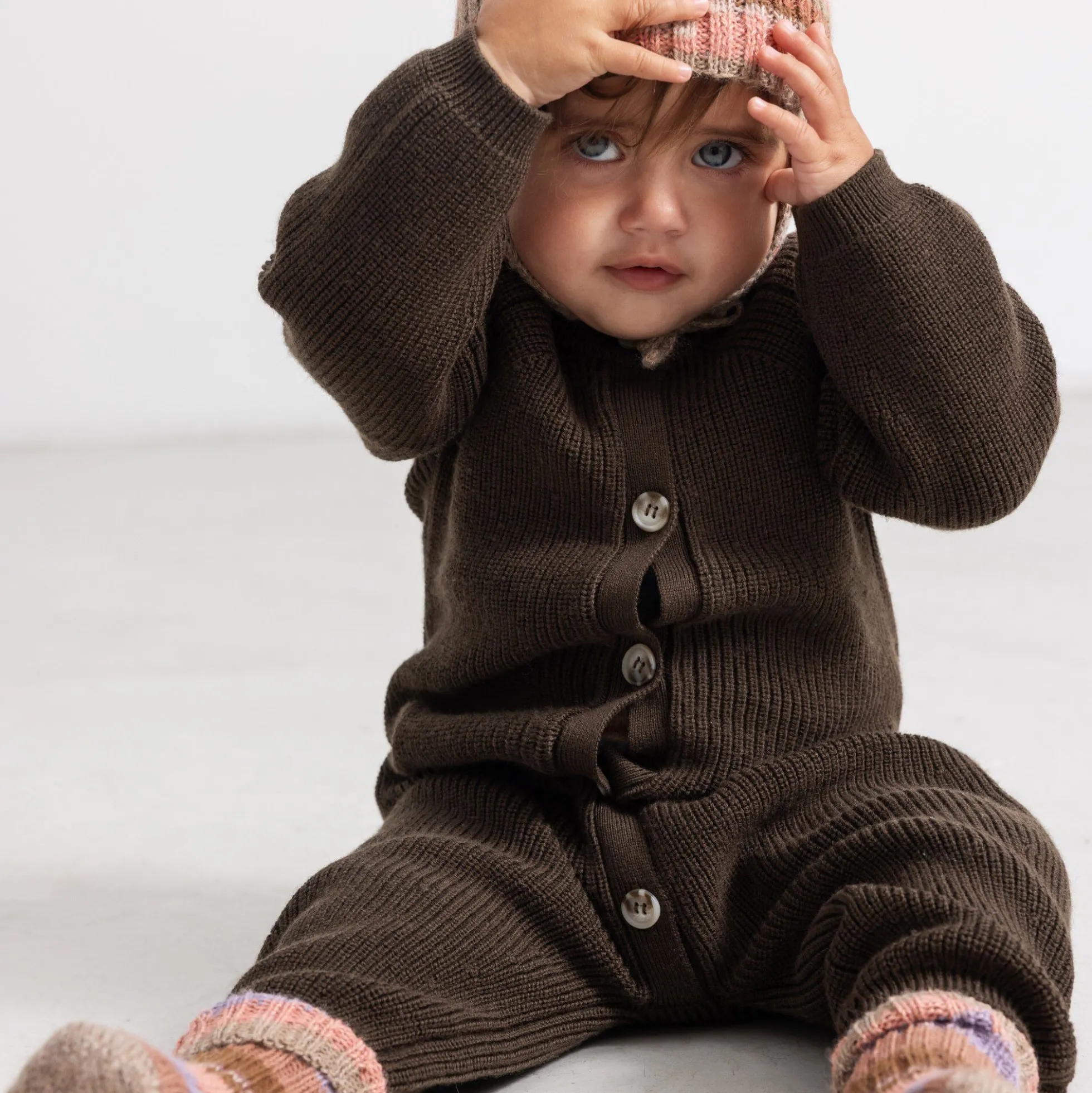 Alvar Knit Alpaca Hat, multicolour girl
