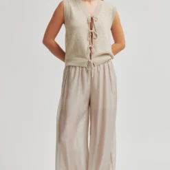 Amala Knit Vest, plaza taupe