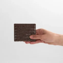 AmeliaMBG Card Holder Weave, dark brown