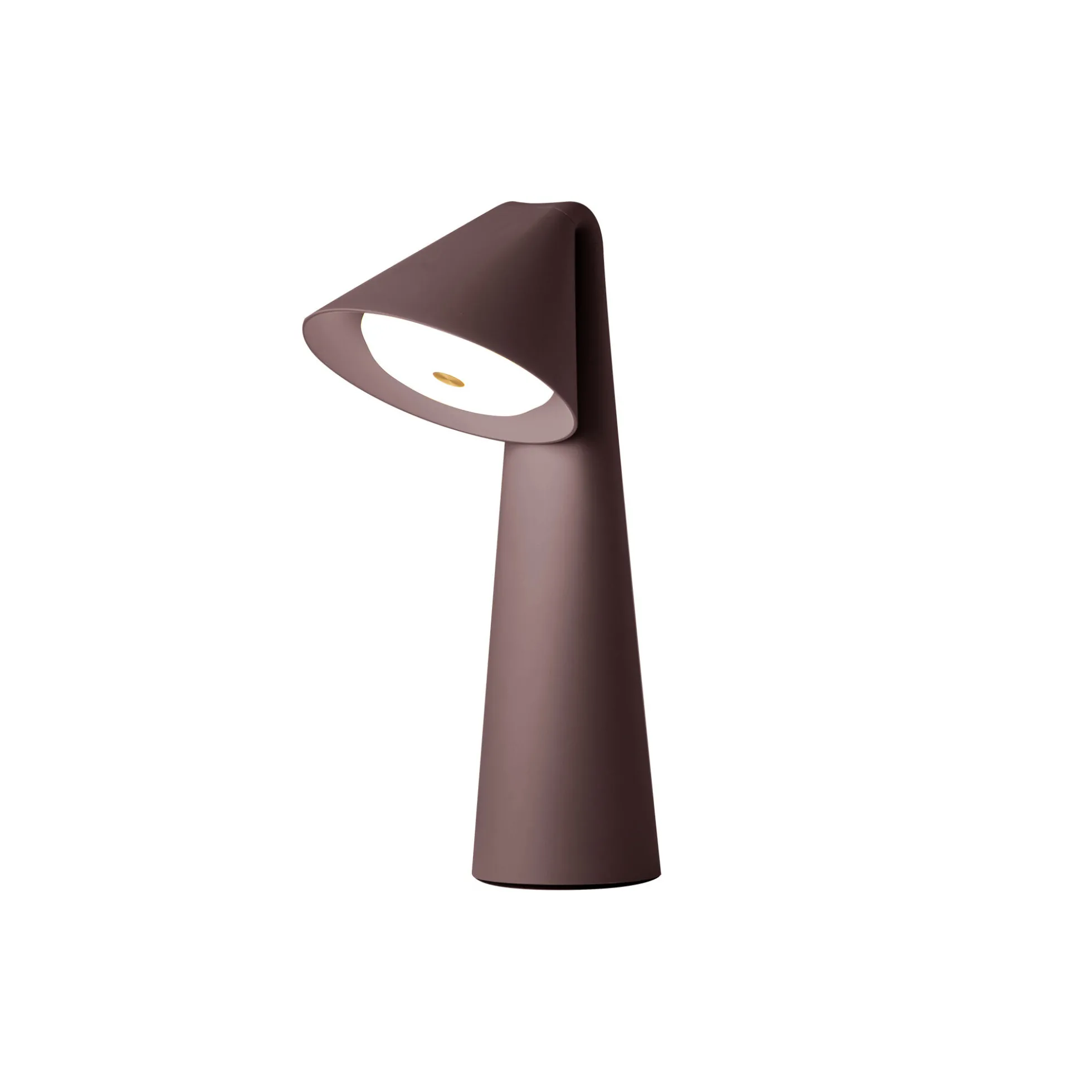 Ami Portable Table Lamp, chocolate clay