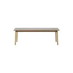 6490 Ana udtræksspisebord 220 cm, almond/oiled oak