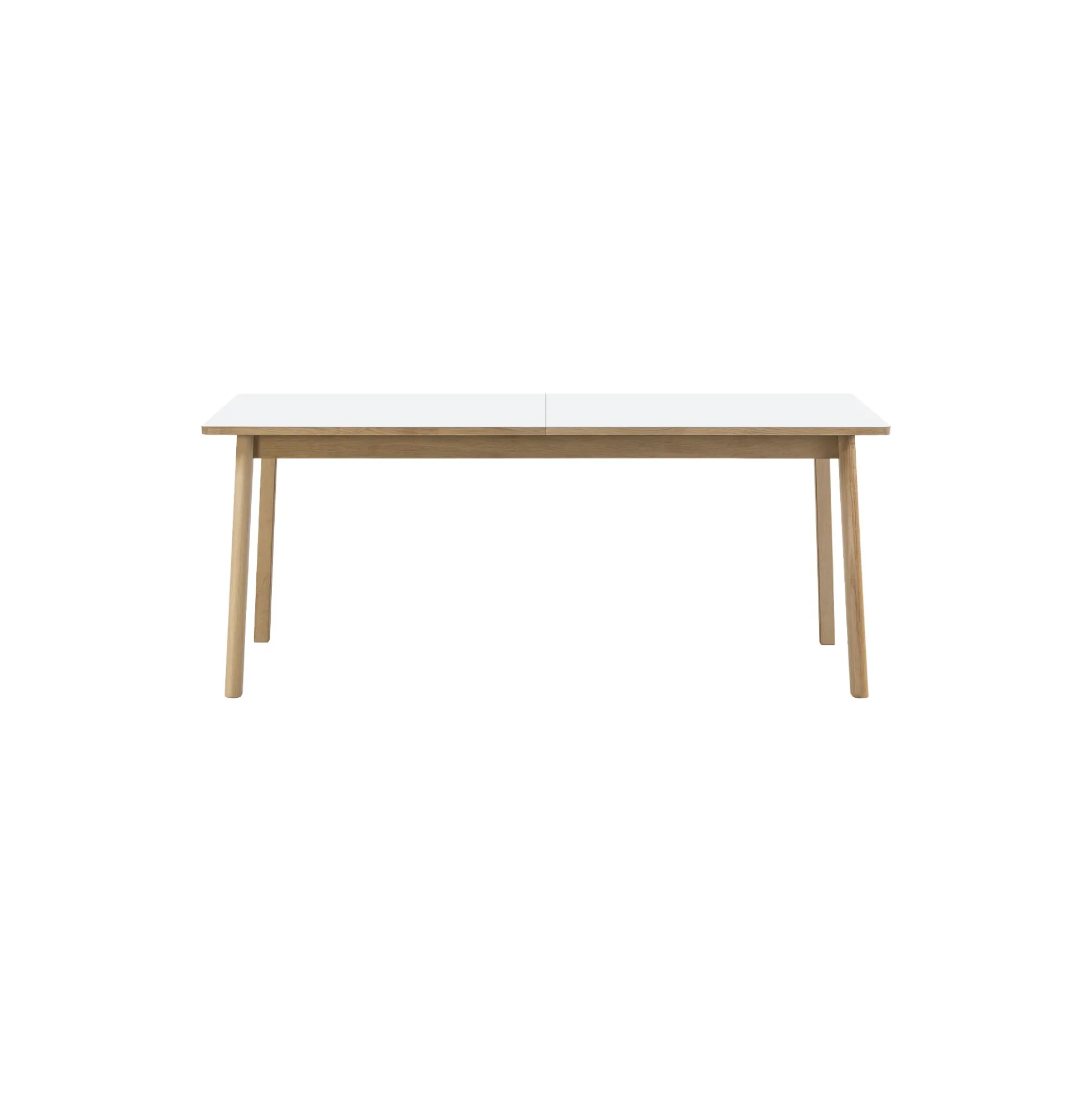 6491 Ana udtræksspisebord 180 cm, white/soap treated oak