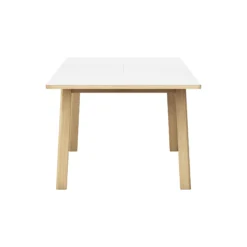 6490 Ana udtræksspisebord 220 cm, white/soap treated oak