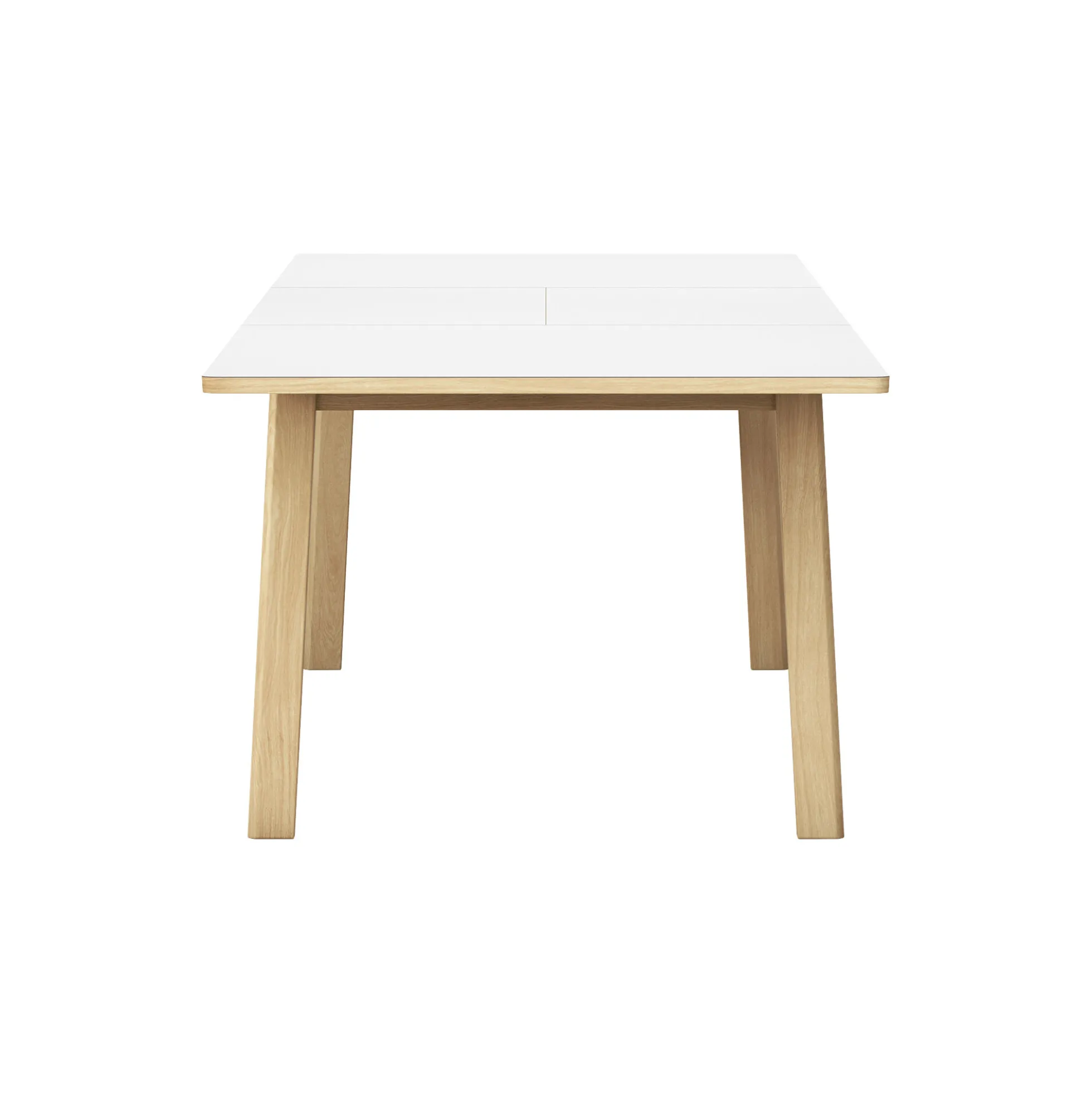 6490 Ana udtræksspisebord 220 cm, white/soap treated oak