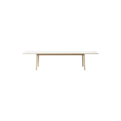 6490 Ana udtræksspisebord 220 cm, white/soap treated oak