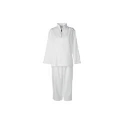 Anna fin strib pyjamas, hvid