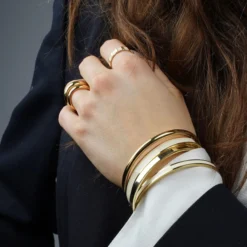 AN-O Bracelet, light gold