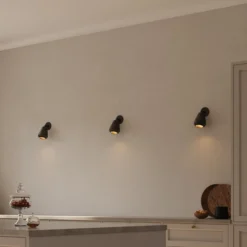 Anoli Spot Surface Ceiling-/Wall Lamp, black/black