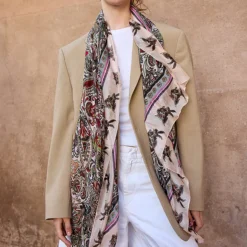 ANTIQUE PAISLEY tørklæde, rosa