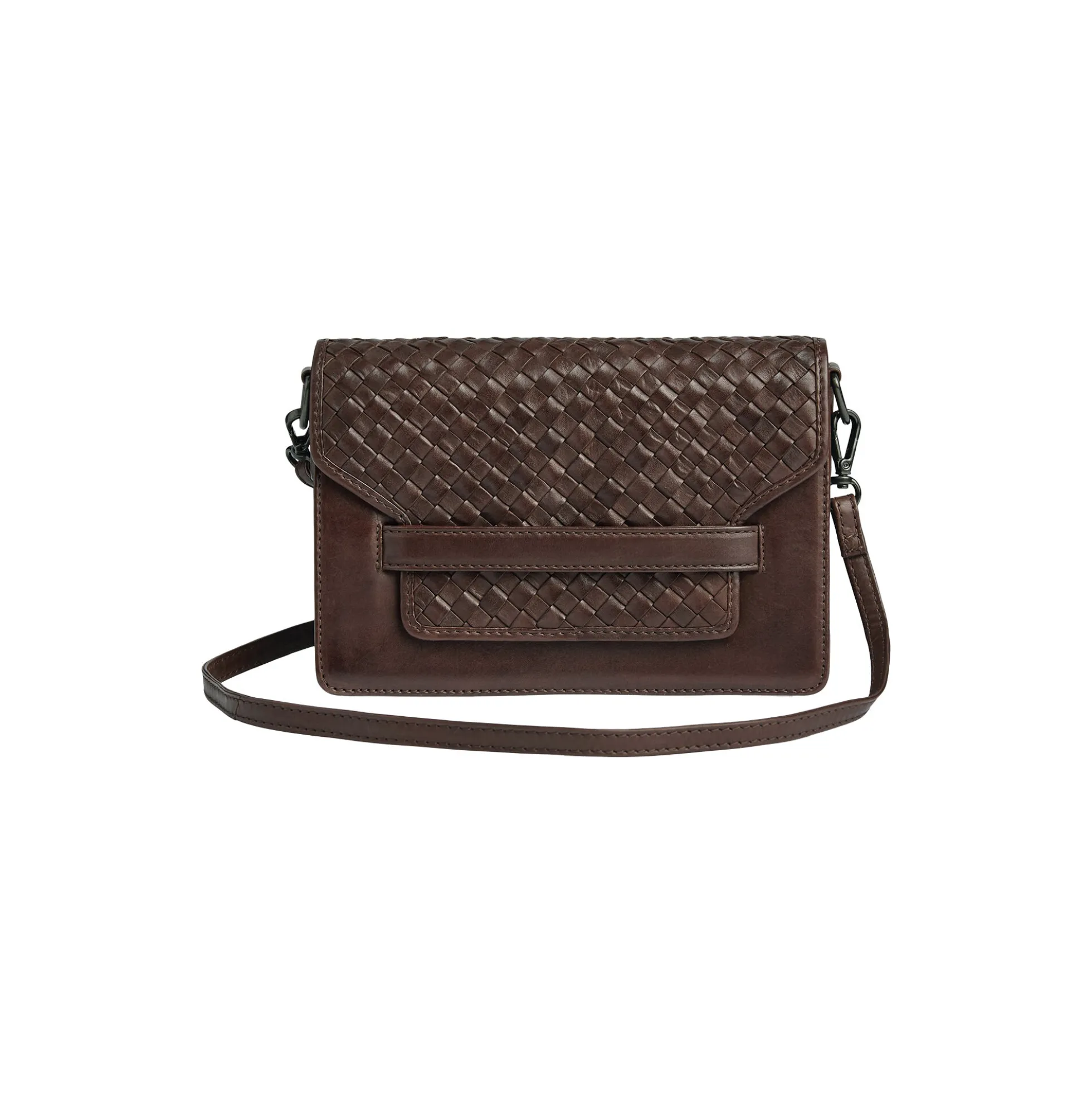ArabellaMBG Crossb. Bag Weave, dark brown
