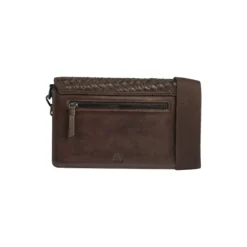 ArabellaMBG Crossb. Bag Weave, dark brown