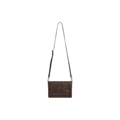 ArabellaMBG Crossb. Bag Weave, dark brown