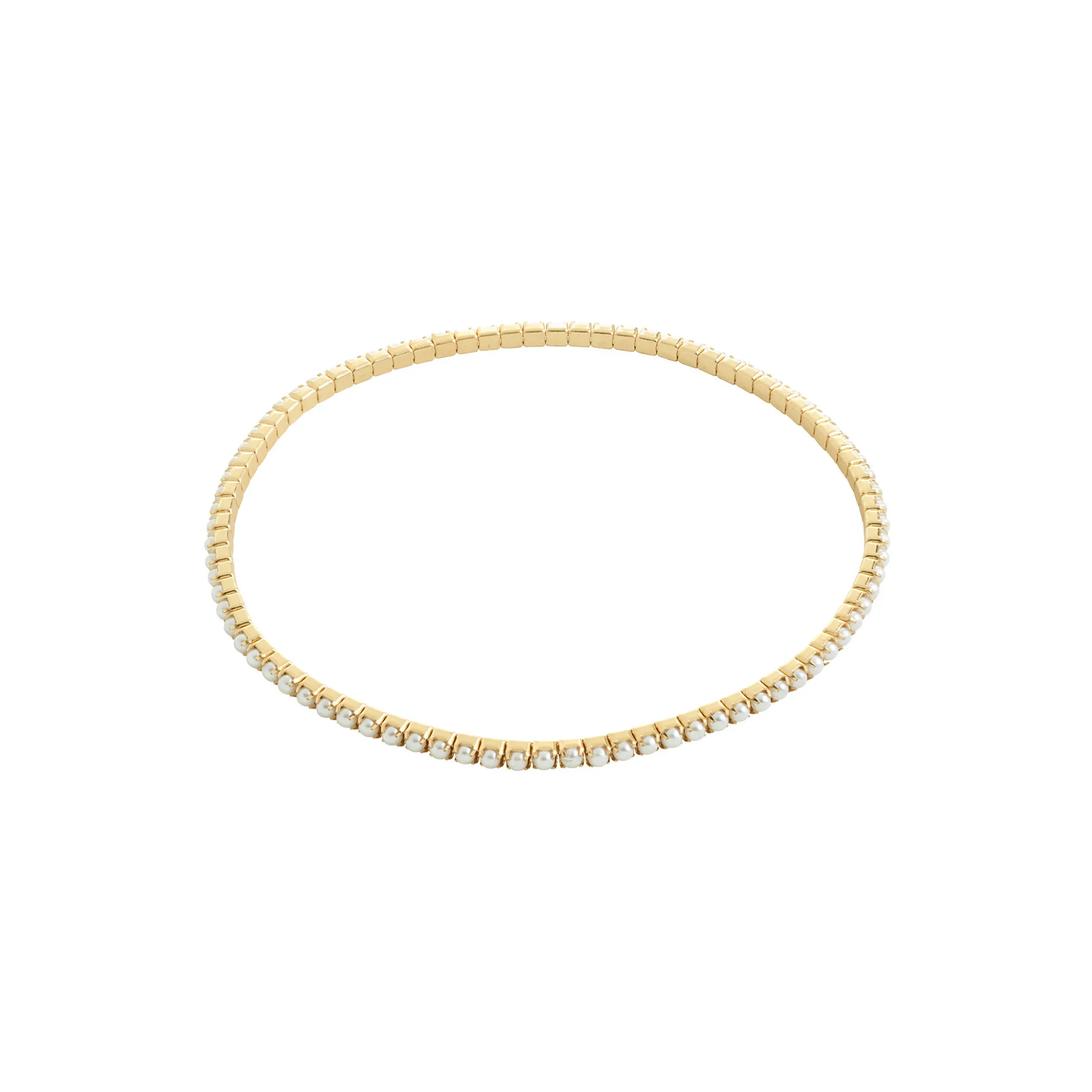 ARASH perle armbånd, guldbelagt