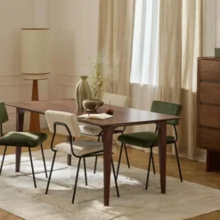 Archie Oak Dining Table, mango wood