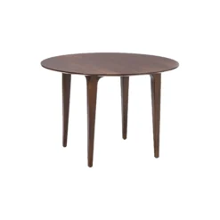 Archie Round Oak Dining Table, mango wood