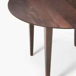 Archie Round Oak Dining Table, mango wood