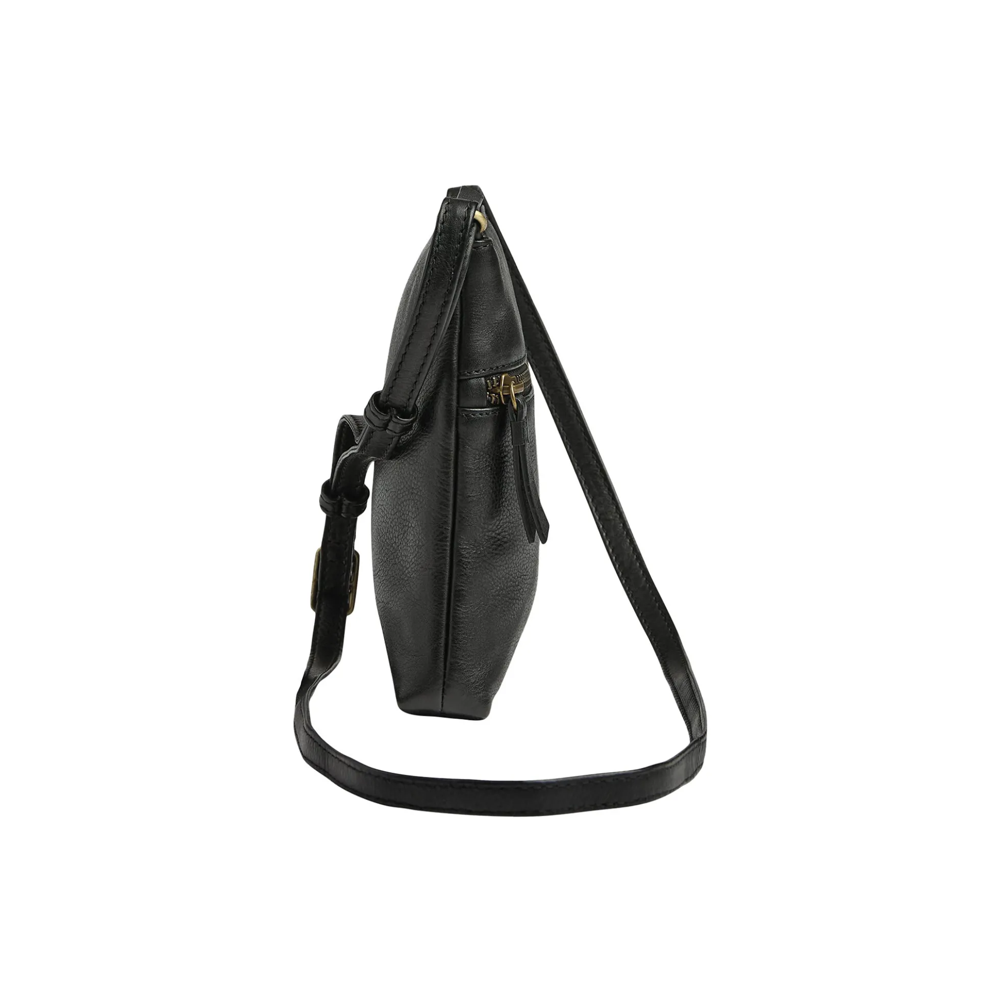ArloMBG Crossbody Bag Soft Vintage, black w/br. gold
