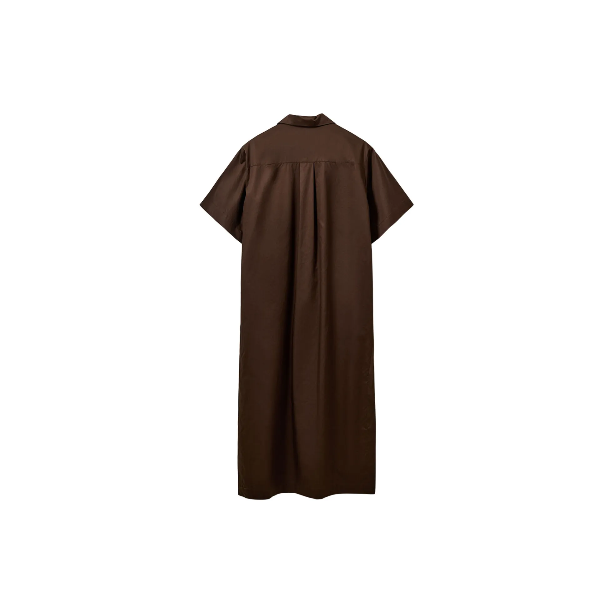 ASANASW OVERSIZE SHIRT DRESS, intense brown