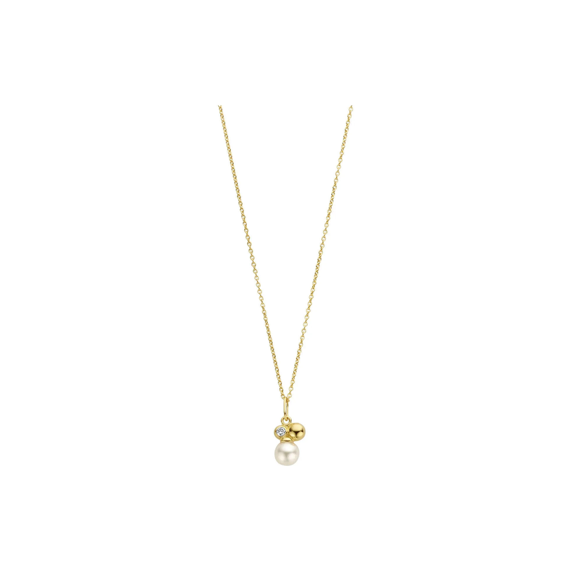 ASIA HALSKÆDE, guld/diamant