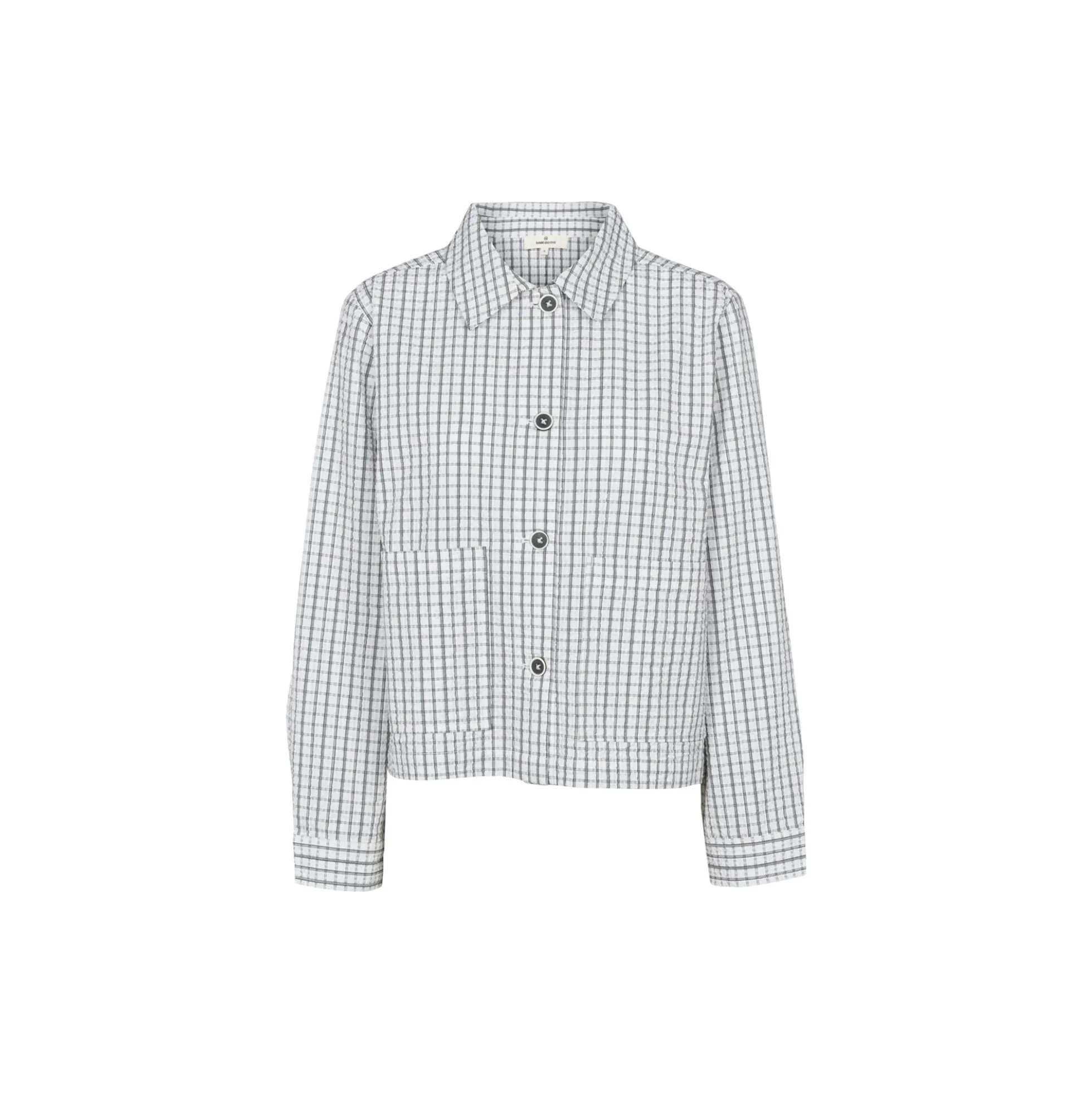 Asta Short Jacket, w. white / asphalt