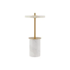 Asteria Move Mini Portable Lamp, white marble