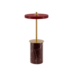 Asteria Move Mini Portable Lamp, red marble