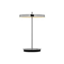 Asteria Move Monochrome Portable Lamp, polished steel