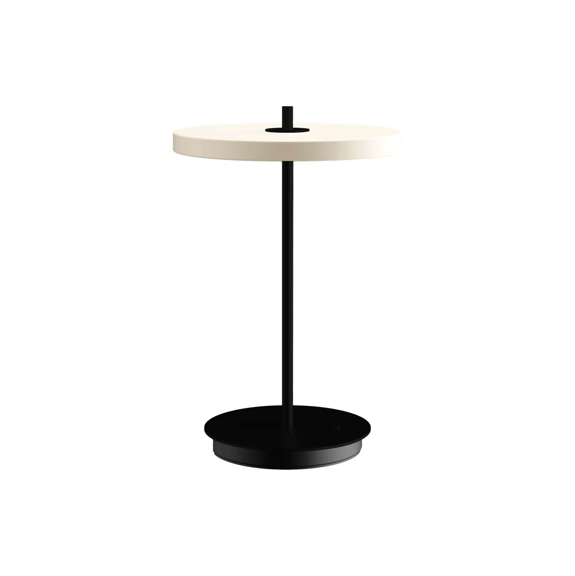 Asteria Move Portable Lamp, pearl white/black stem