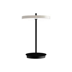 Asteria Move Portable Lamp, pearl white/black stem
