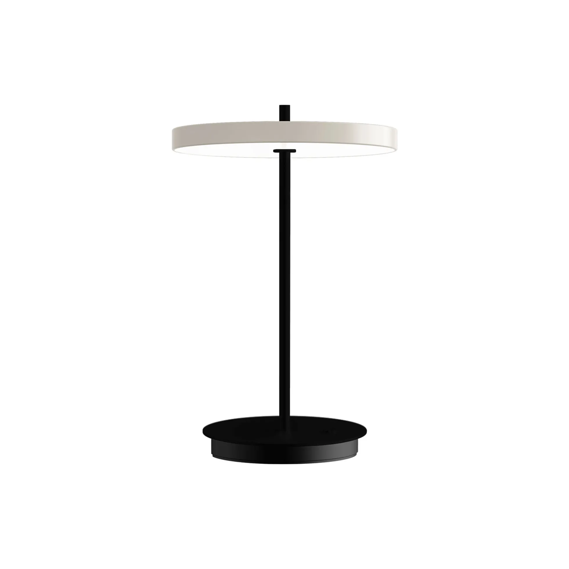 Asteria Move Portable Lamp, pearl white/black stem
