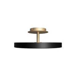 Asteria Up Ceiling Lamp, black