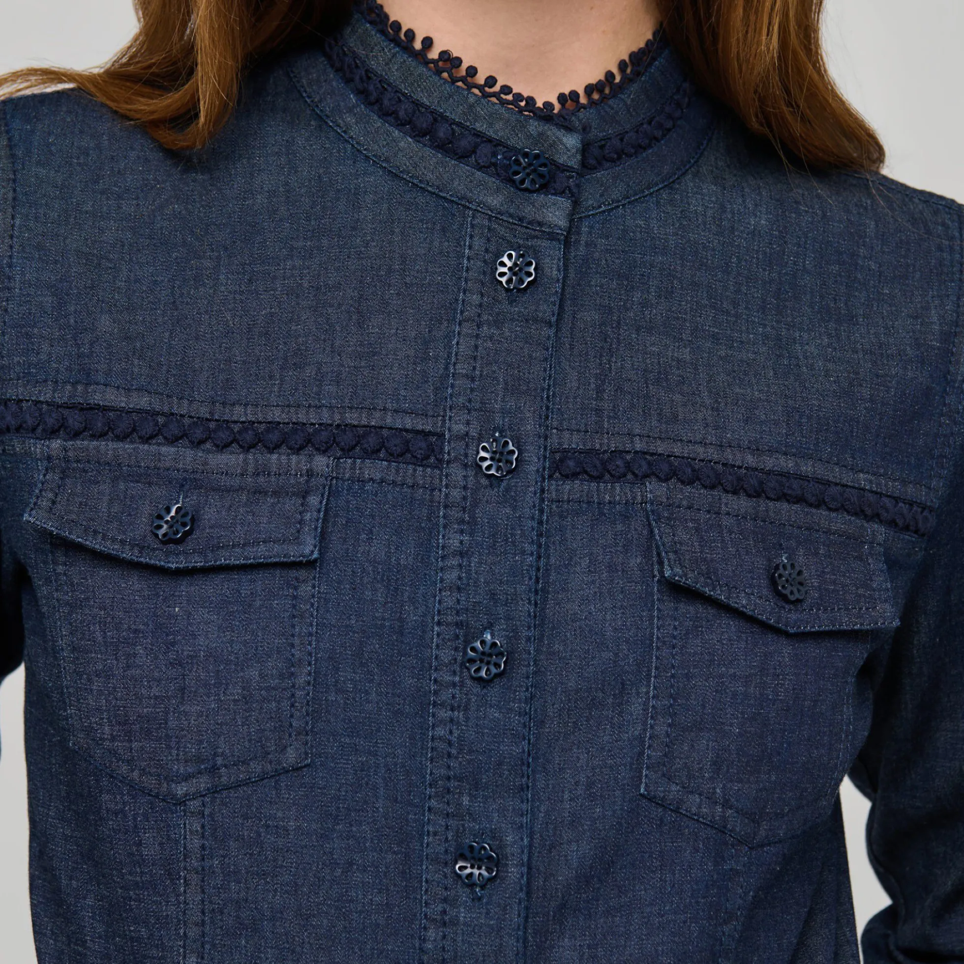 AugustaDEA Dress Midi, chambray blue