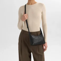AvenyaMBG Cross. Bag Weave, black